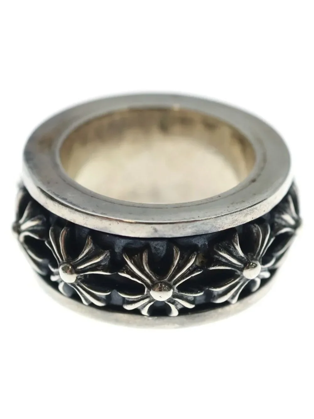 Chrome Hearts Ring Spinner CH Silver